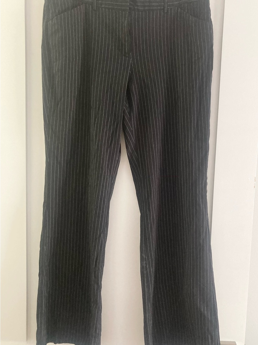 Women’s Vintage Express Black Pinstripe Stretch Pants